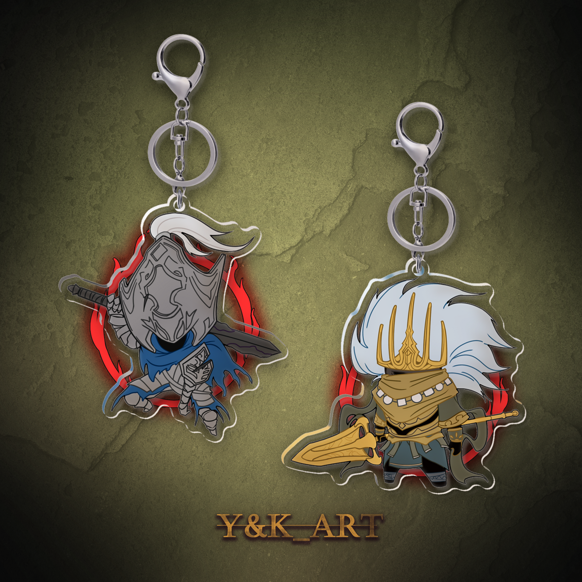 DarkSouls-Inspired Keychain Artorias/Nameless King
