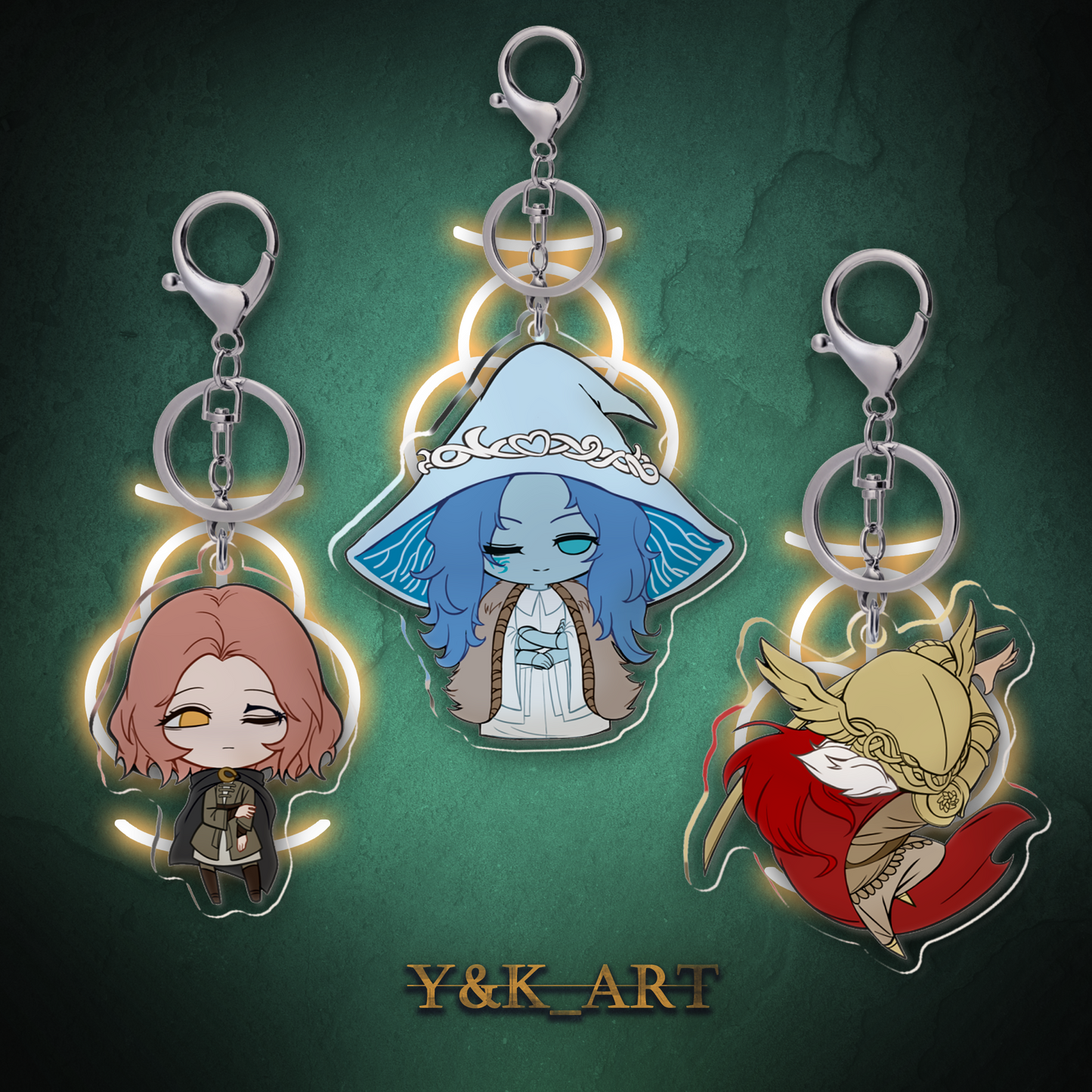 EldenRing-Inspired Keychain Ranni/Malenia/Melina