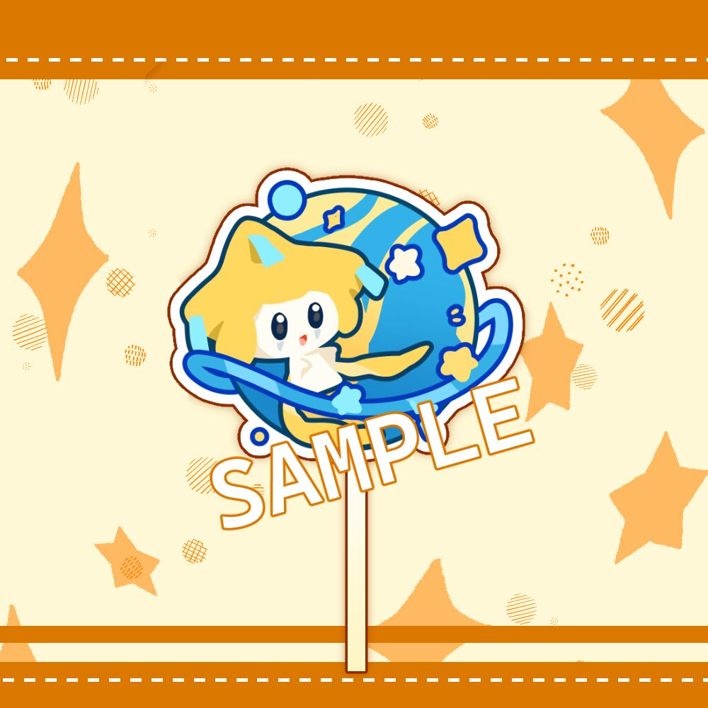 Jirachi Inspired Lollipop Keychains