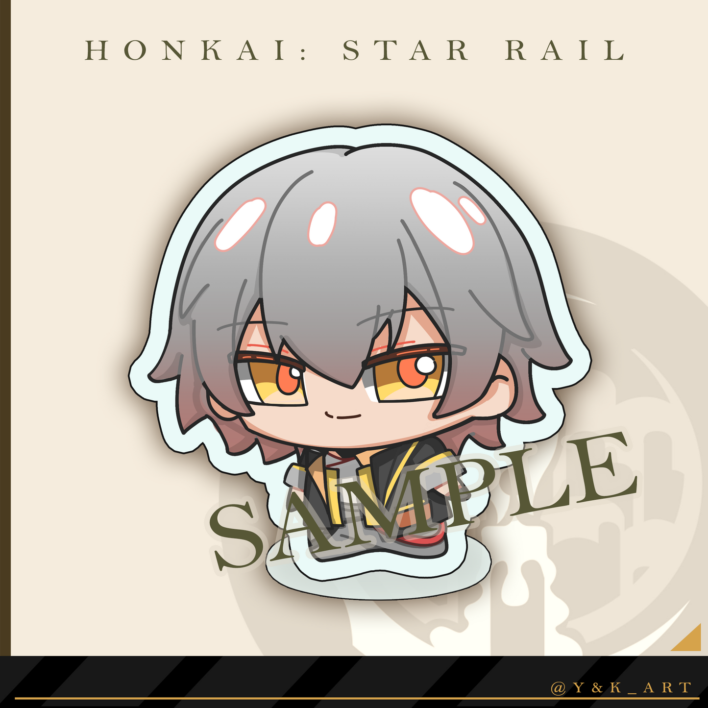 HSR-Inspired Standee 01 Stelle/Firefly/March7th/Caelus