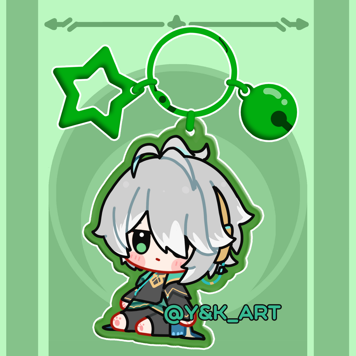 Genshin-Inspired Keychains 06 Wanderer/Alhaitham/Kaveh/Cyno