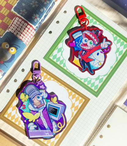 Digital Circus-Inspired Keychains