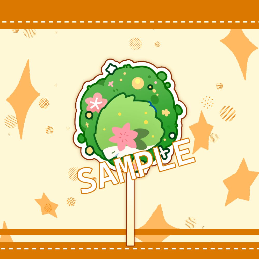 Shaymin Inspired Lolipop Keychains
