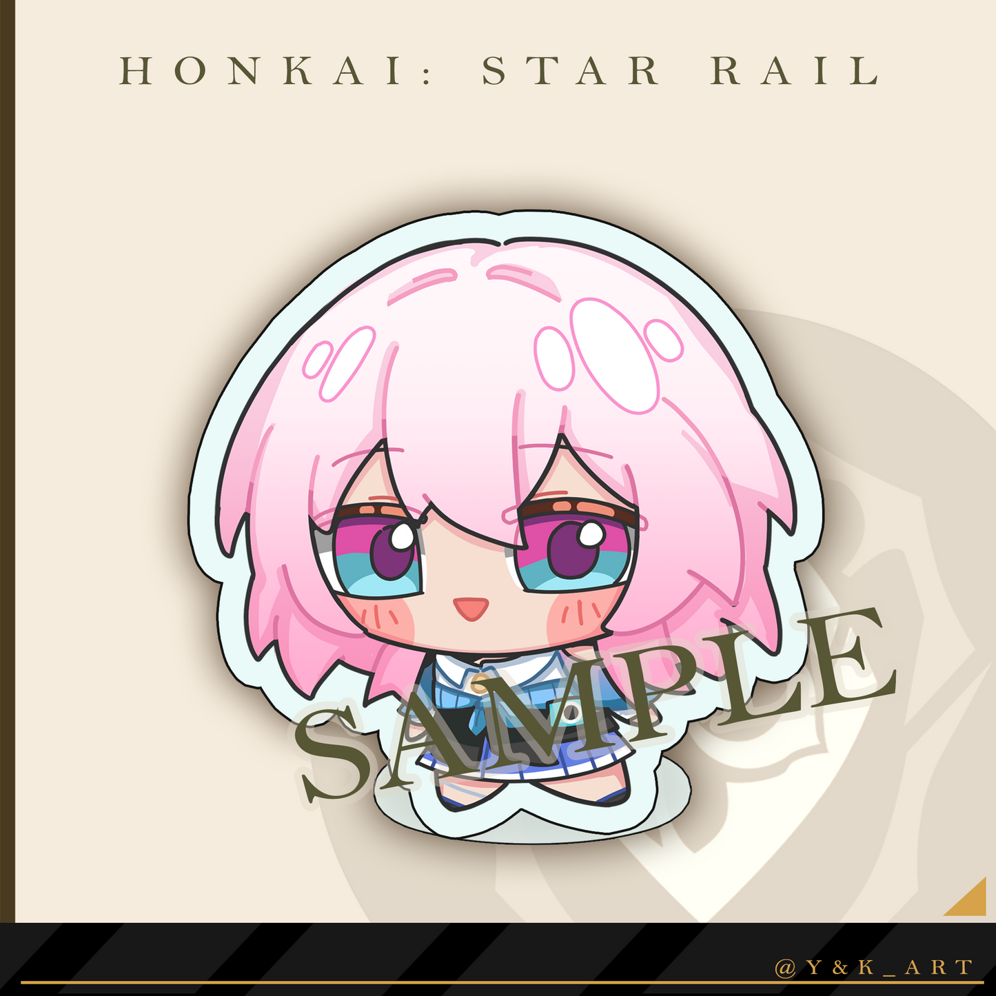 HSR-Inspired Standee 01 Stelle/Firefly/March7th/Caelus