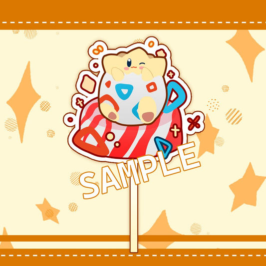 Togepi Inspired Lollipop Keychains