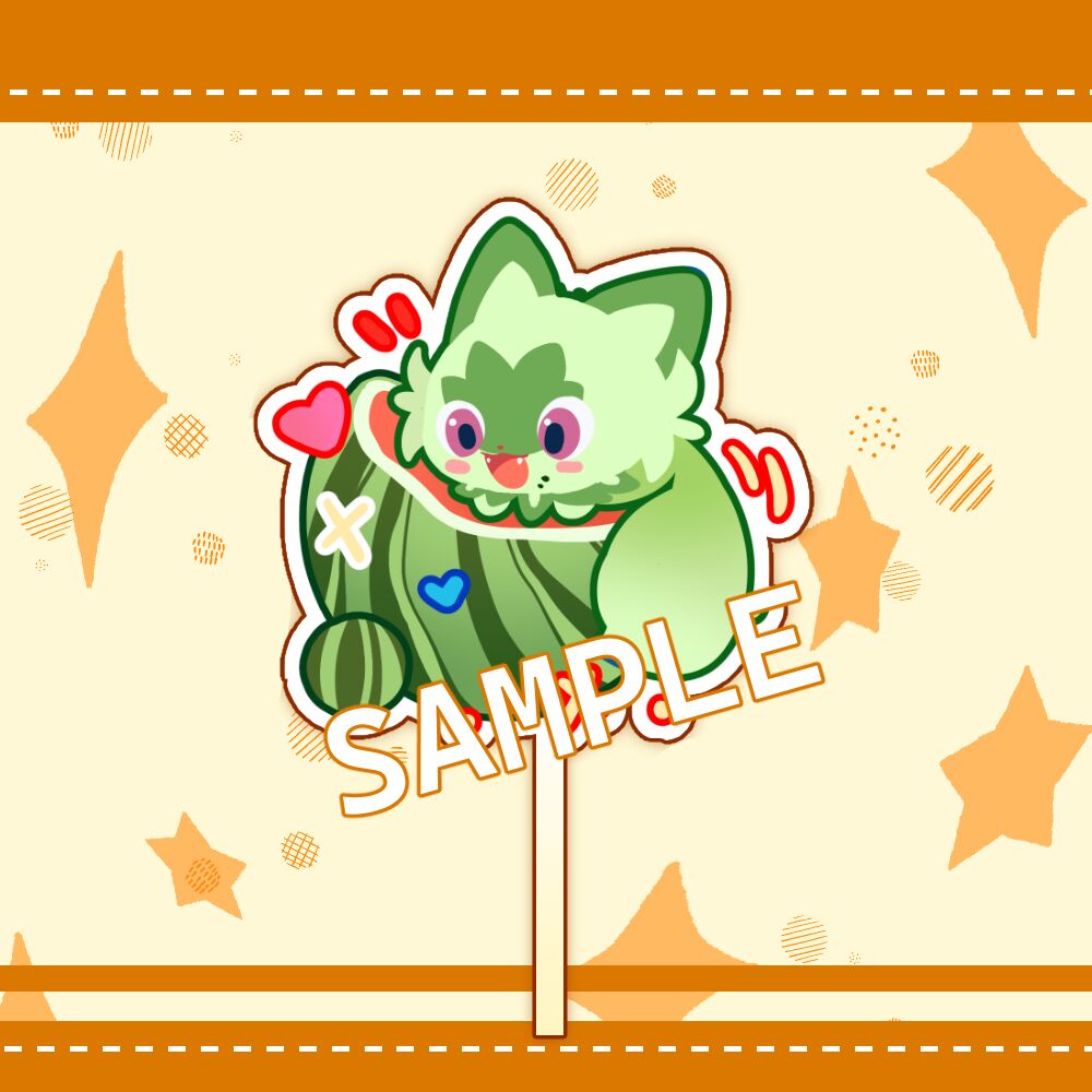 Sprigatito Inspired Lolipop Keychains