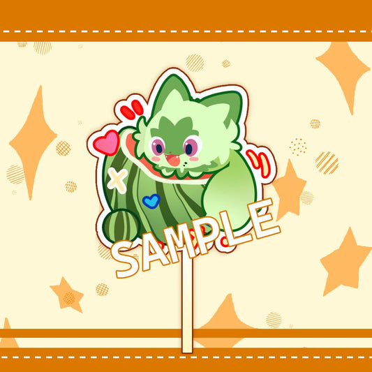 Sprigatito Inspired Lolipop Keychains