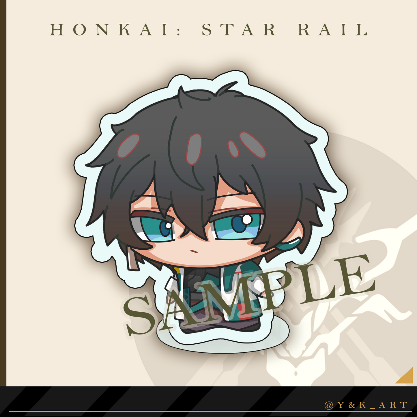HSR-Inspired Standee 04 Danheng/Jingyuan/Sampo/Danheng Lunae