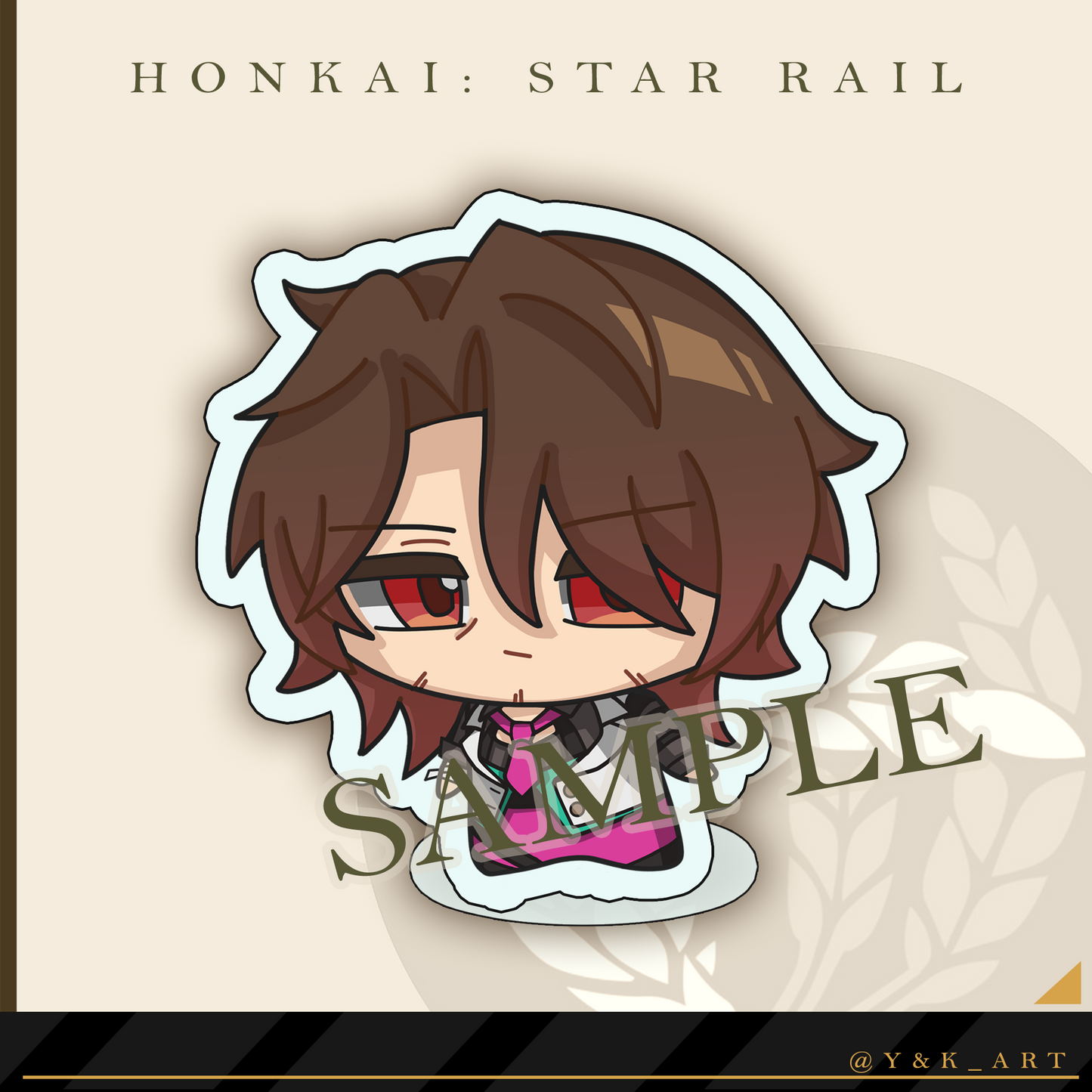 HSR-Inspired Standee 05 Topaz/Gallagher/Sunday/Robin