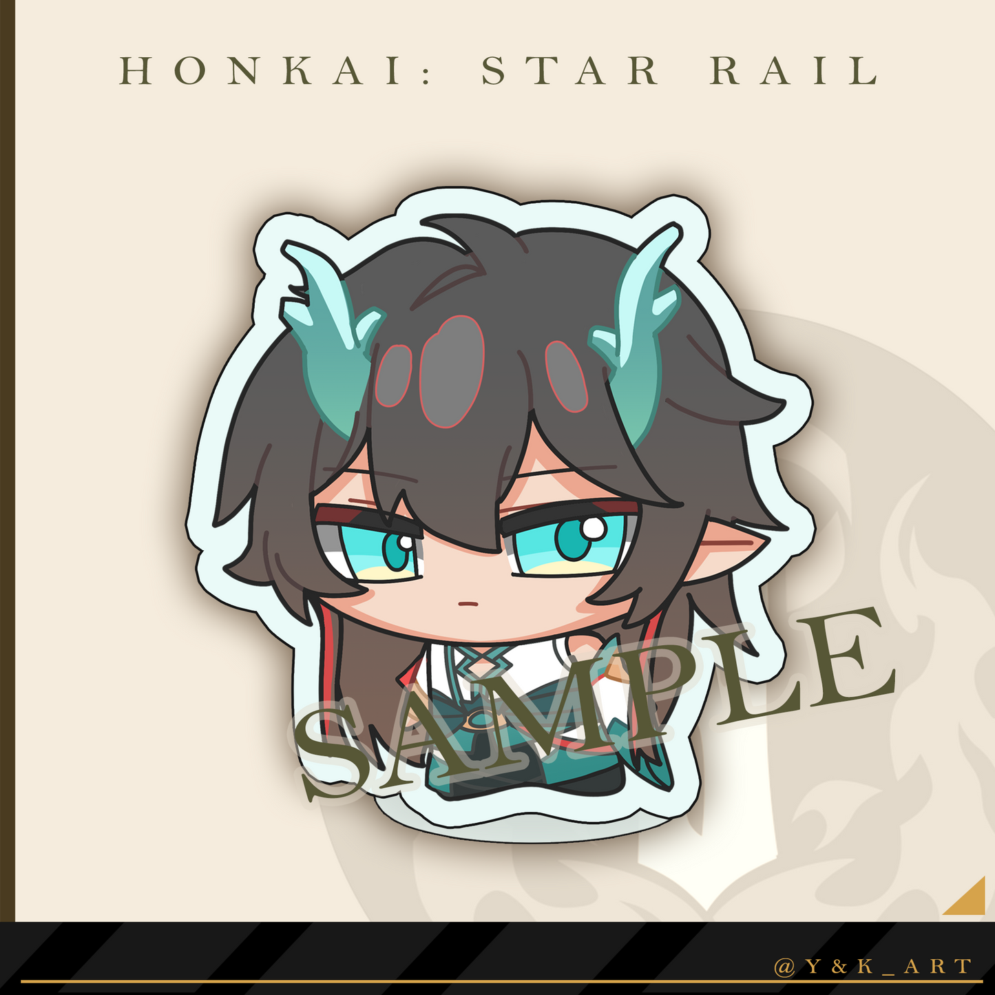 HSR-Inspired Standee 04 Danheng/Jingyuan/Sampo/Danheng Lunae