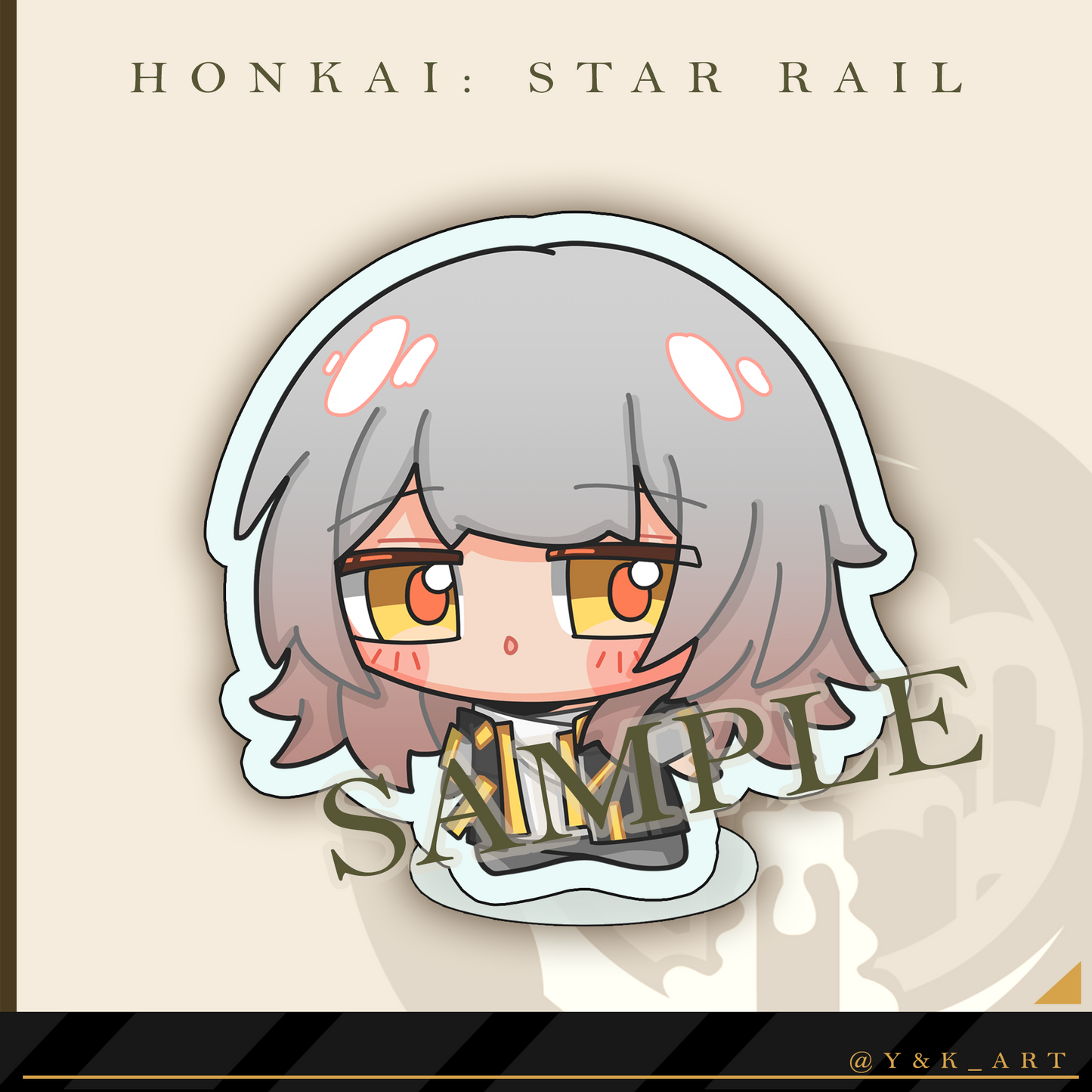 HSR-Inspired Standee 01 Stelle/Firefly/March7th/Caelus