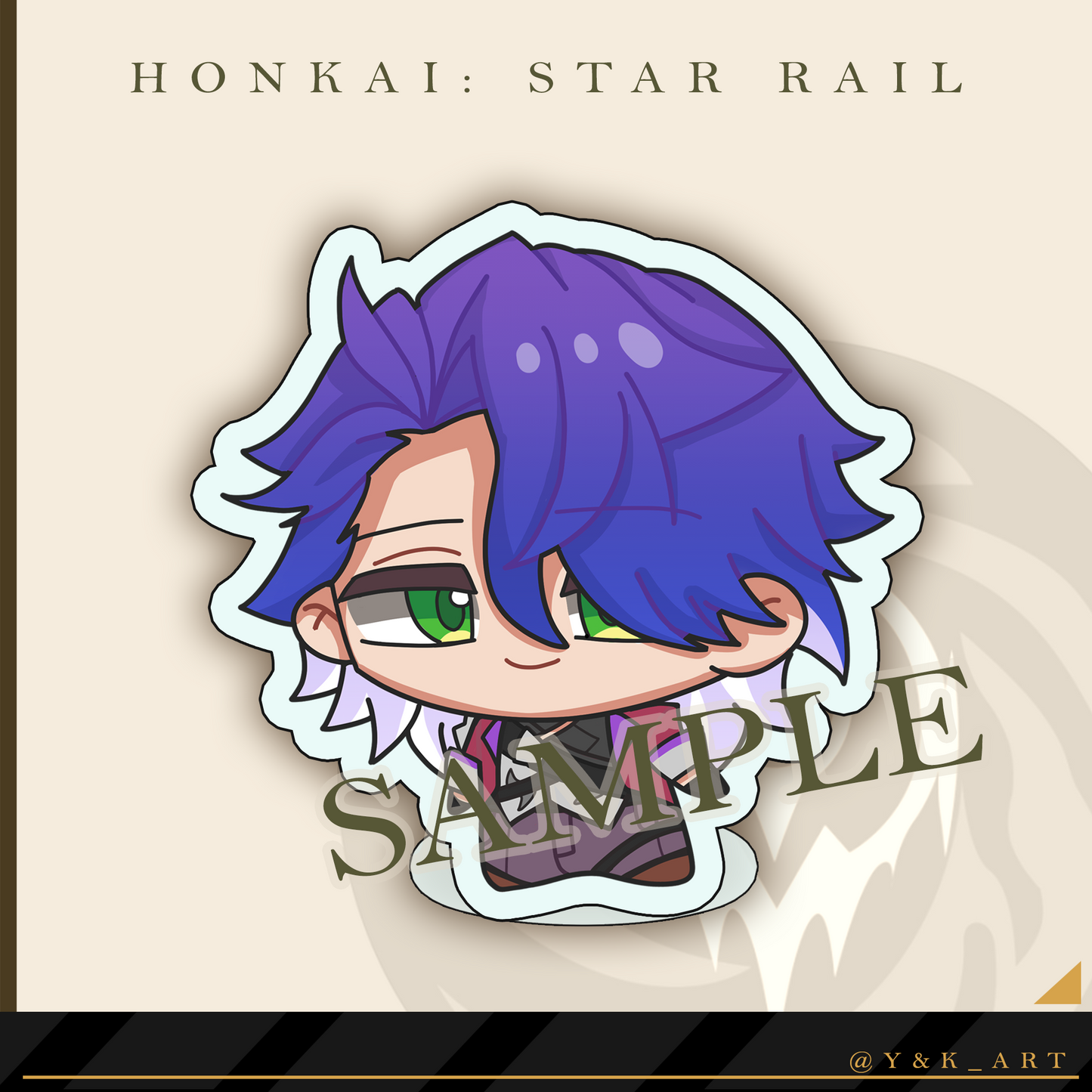 HSR-Inspired Standee 04 Danheng/Jingyuan/Sampo/Danheng Lunae