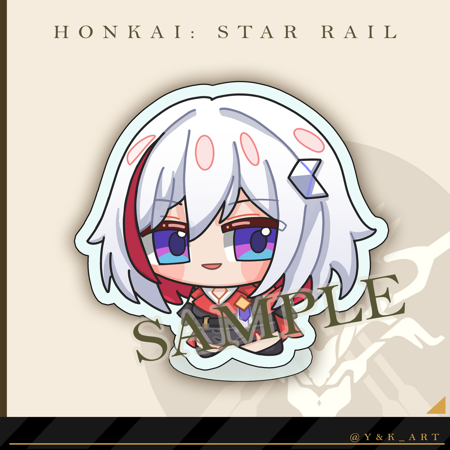 HSR-Inspired Standee 05 Topaz/Gallagher/Sunday/Robin